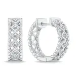 Brilio Silver Okouzlující stříbrné kruhové náušnice PE046