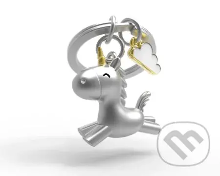 Kľúčenka - Lietajúci jednorožec s oblakom