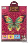 Lepení podle čísel Motýl