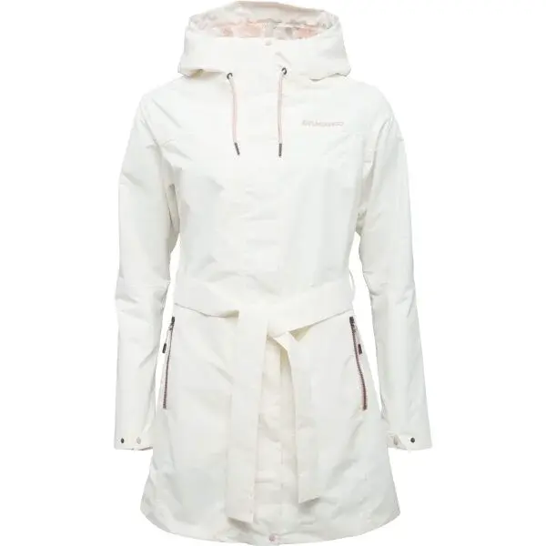 FUNDANGO REGINA II Dámský jarní kabát, bílá, velikost