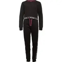 Lewro RIVIA Dívčí tepláková souprava, černá, velikost 116-122