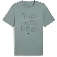 Puma ESSENTIALS LOGO LAB HOG TEE Pánské triko, zelená, velikost