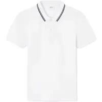 CELIO LEPRIME Pánské triko s límečkem, bílá, velikost