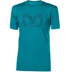 PROGRESS HRUTUR RAM Pánské merino triko, tyrkysová, velikost