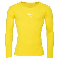 Puma LIGA BASELAYER LONG SLEEVE TEE Pánské funkční triko, žlutá, velikost XXL