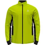 Odlo BRENSHOLMEN Pánská bunda na běžky, reflexní neon, velikost