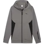 Puma TECH FULL ZIP HOODIE DK Pánská mikina, tmavě šedá, velikost