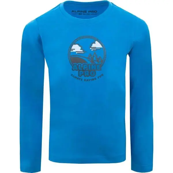 ALPINE PRO VELDO Chlapecké triko, modrá, velikost 104-110