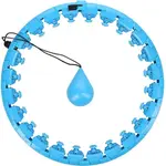 HMS FH01 Masážní hula hoop se závažím, modrá, velikost