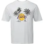 New Era LA LAKERS NBA PALM TREE Pánské triko, bílá, velikost