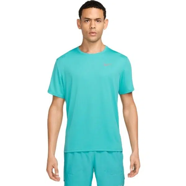 Nike DRI-FIT MILER Pánské tréninkové tričko, tyrkysová, velikost
