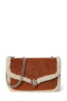 Kožená peněženka Lauren Ralph Lauren dámská, hnědá barva, 432980754