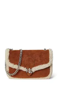 Semišová kabelka Lauren Ralph Lauren