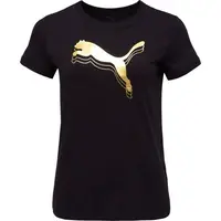 Puma ESSENTIALS METALLIC TEE Dámské triko, černá, velikost
