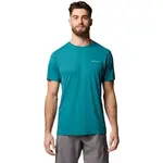 Columbia ZERO RULES LIGHT SS GRAPHIC CREW Pánské triko, tyrkysová, velikost