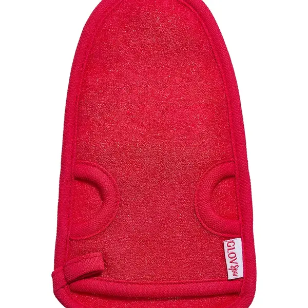Rukavice na peeling a mytí těla GLOV BODY WASH AND PEELING MITT růžová barva