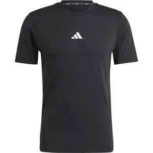 adidas WORK OUT LOGO TEE Pánské tréninkové tričko, černá, velikost XXL