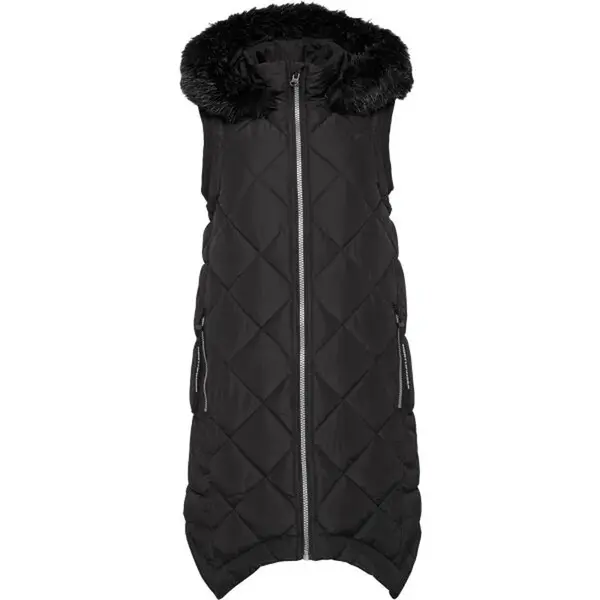 Northfinder JILLIANTIS Dámská dlouhá vesta, černá, velikost