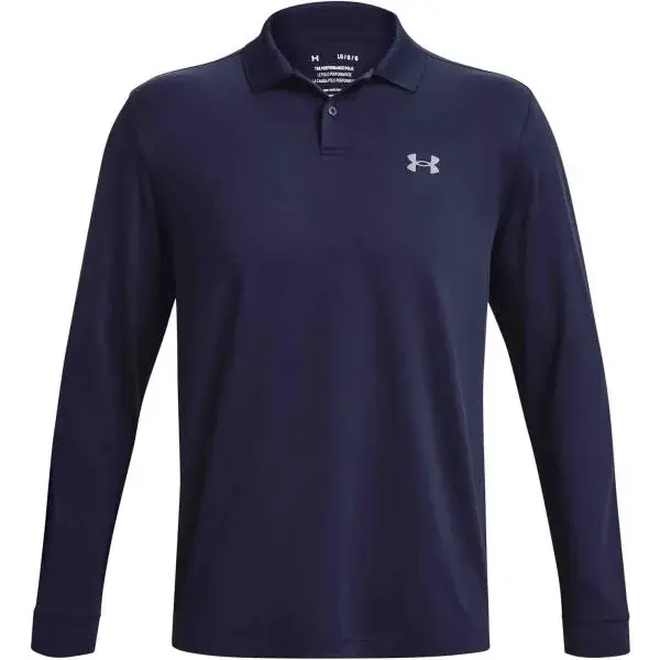 Under Armour PERFORMANCE 3.0 LS POLO Pánské tričko, tmavě modrá, velikost L
