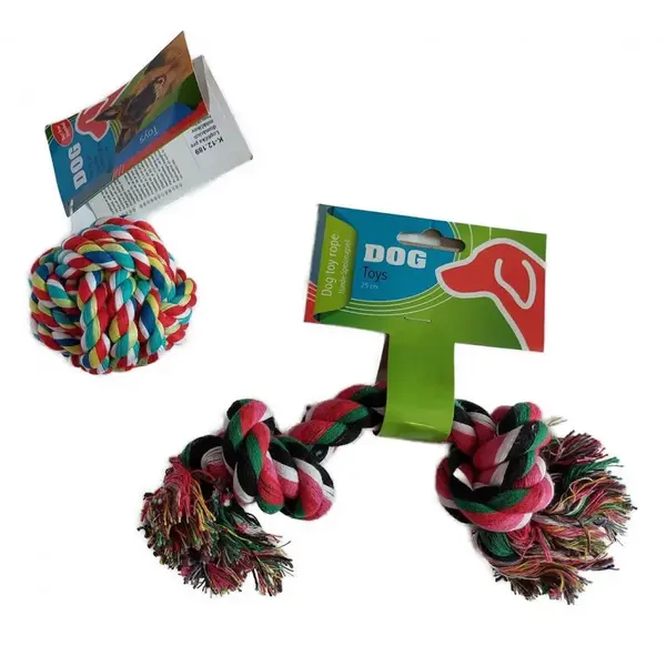 2x Hračka pre psa uzol + uzlová lopta-MOVEO