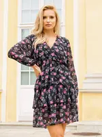 Resti Women's black floral dress - Clothing
