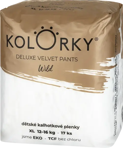 KOLORKY DELUXE VELVET PANTS Wild veľ. XL (12-16kg)  17 ks