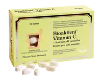 BIOAKTIVNÍ Vitamín C + Kalcium pH neutrálne 30 tabliet
