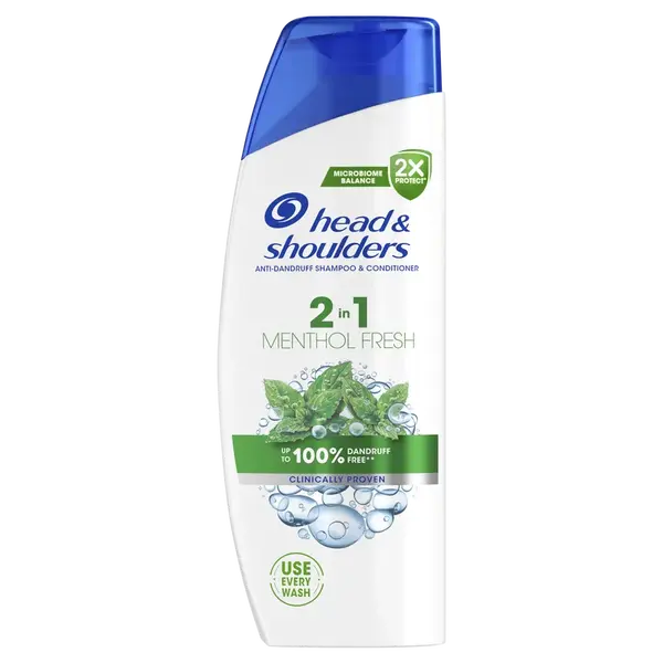 HEAD & SHOULDERS Mentol Fresh 2v1, Šampón s kondicionérom proti lupinám 330 ml