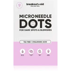 breakout + aid Microneedle Dots lokálna starostlivosť s mikroihličkami na tmavé škvrny po akné 9 ks