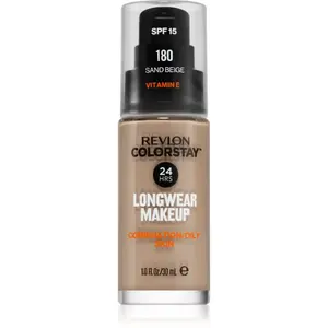 Revlon Cosmetics ColorStay™ SPF 15 dlhotrvajúci zmatňujúci make-up pre mastnú a zmiešanú pleť odtieň 180 Sand Beige 30 ml