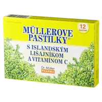 DR.MULLER müllerove pastilky s island. lišajníkom a vitamin C 12 ks