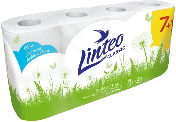 LINTEO Klasický toaletný papier 8 ks