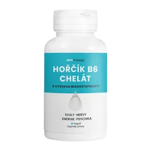 MOVIT ENERGY Horčík B6 chelát 100mg 30 kapslí