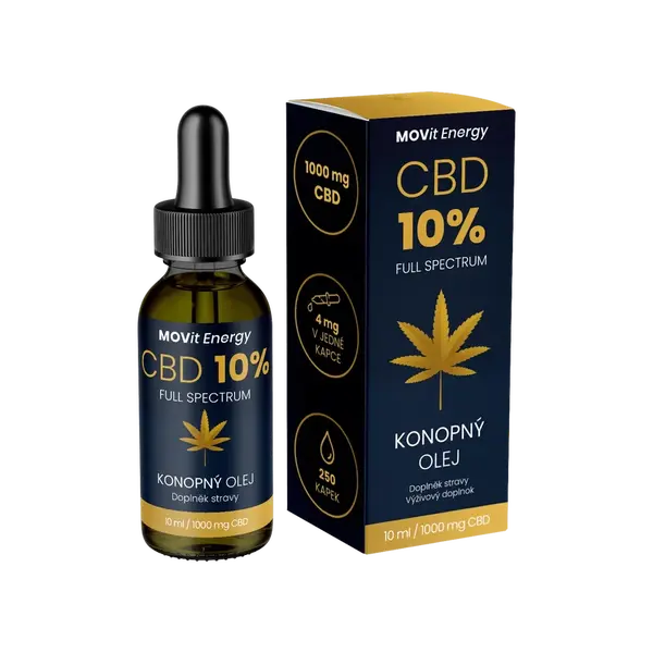 MOVIT ENERGY CBD 10% Full Spectrum Konopný olej 10 ml