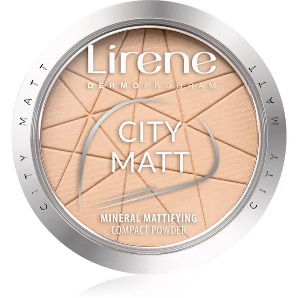 Lirene City Matt zmatňujúci púder odtieň 02 Natural 9 g
