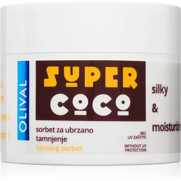 Olival SUPER Coco hydratačný telový sorbet pre urýchlenie opálenia 100 ml