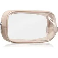 Notino Travel Collection Small Clear Organizer transparentná kozmetická taštička transparentný S Beige 20x10x5 cm 1 ks
