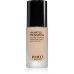 KIKO Milano Unlimited Foundation dlhotrvajúci tekutý make-up s matným efektom odtieň 1.5 Neutral 30 ml
