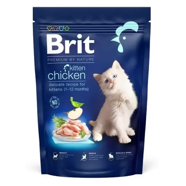 Brit Premium Cat by Nature Kitten Chicken 800 g | Granule pre mačky