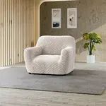 Bielastické poťahy VENEZIA béžová kreslo (š. 60 - 110 cm)