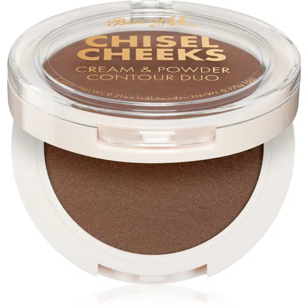 Barry M Chisel Cheeks kontúrovacia paletka na tvár duo Medium 11 g