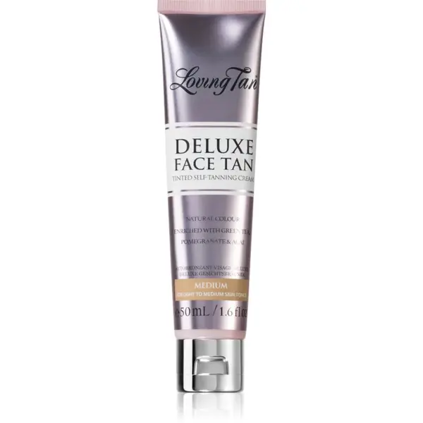 Loving Tan Deluxe Face Tan samoopaľovací krém na tvár odtieň Medium 50 ml