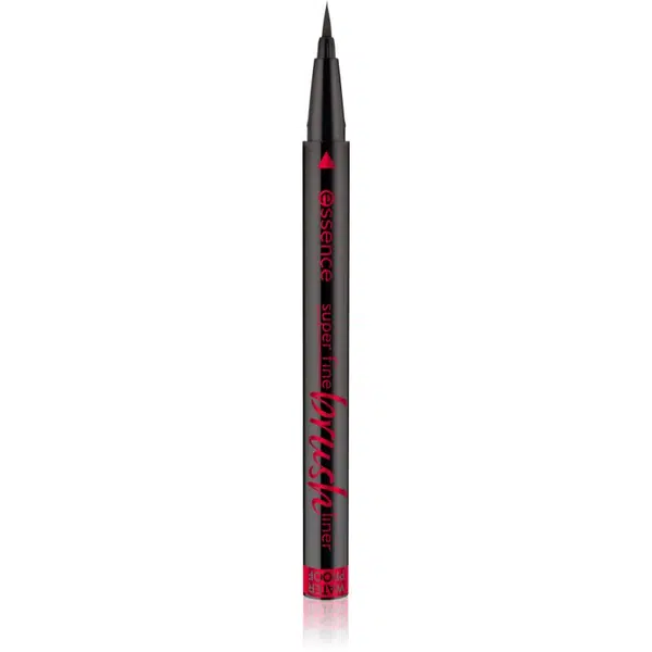 essence Super Fine Brush Liner linka na oči vo fixke odtieň Black 0,7 g