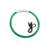 Reedog Full Light USB nabíjací svietiaci obojok pre psy a mačky - zelená - S