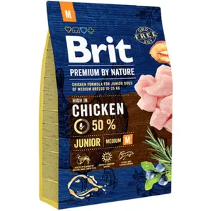 Brit Premium by Nature Junior M 3 kg | Granule pre psov