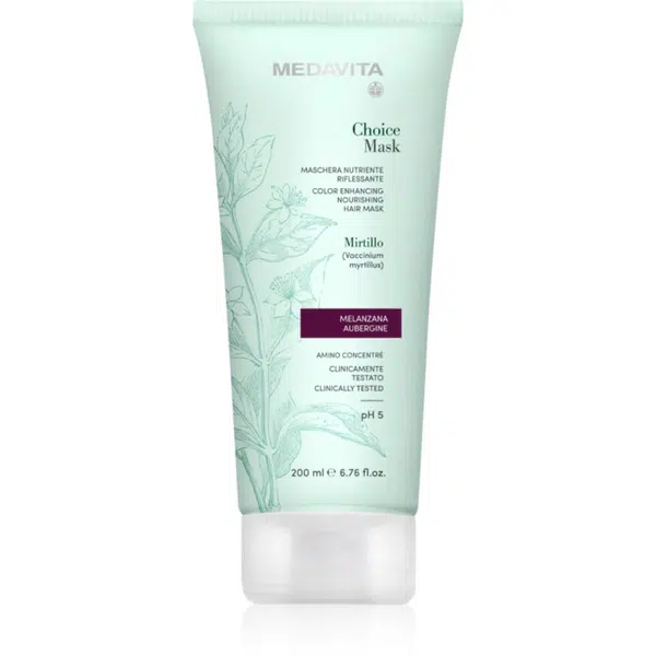 Medavita Choice Aubergine vyživujúca maska pre farbené vlasy 200 ml