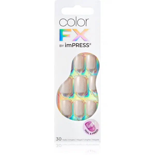 KISS Color FX im Press umelé nechty samolepiace Rebel 30 ks