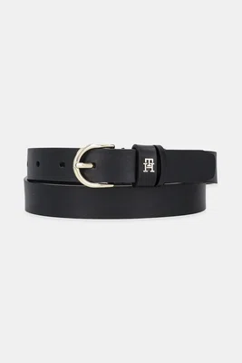 Kožený pásek Tommy Hilfiger dámský, béžová barva, AW0AW16836