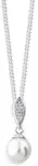 Cutie Jewellery Luxusní přívěsek z bílého zlata s pravou perlou a zirkony Z6304-3152-40-10-X-2