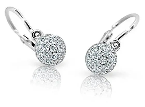 Cutie Jewellery Dětské náušnice z bílého zlata C2150-10-X-2 bílá